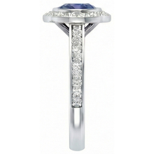 Afbeelding in Gallery-weergave laden, echte round diamant 3karaat ring bovenaanzicht
