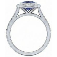 Afbeelding in Gallery-weergave laden, echte round diamant 3karaat ring profielweergave

