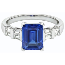 Afbeelding in Gallery-weergave laden, echte diamant 3karaat ring bovenaanzicht
