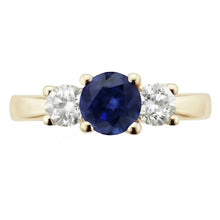 Afbeelding in Gallery-weergave laden, echte round diamant 3karaat ring close-up detail

