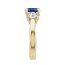 Afbeelding in Gallery-weergave laden, echte round diamant 3karaat ring bovenaanzicht

