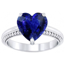 Afbeelding in Gallery-weergave laden, echte heart diamant 3karaat ring close-up detail
