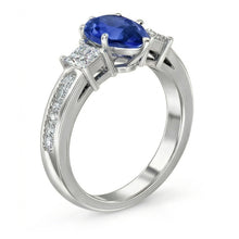 Afbeelding in Gallery-weergave laden, echte round diamant 3.50karaat ring close-up detail
