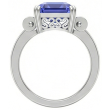 Afbeelding in Gallery-weergave laden, echte baguette diamant 3karaat ring profielweergave
