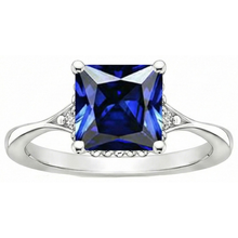 Afbeelding in Gallery-weergave laden, echte round diamant 3.75karaat ring bovenaanzicht

