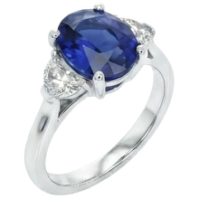 Afbeelding in Gallery-weergave laden, Natuurlijke Saffier Ring 8.25ct - Witgoud 14K
