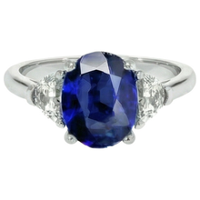 Afbeelding in Gallery-weergave laden, Natuurlijke Saffier Ring 8.25ct - Witgoud 14K
