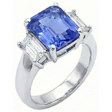 Afbeelding in Gallery-weergave laden, echte diamant 2karaat ring zijaanzicht
