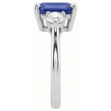 Afbeelding in Gallery-weergave laden, echte round diamant 3karaat ring profielweergave
