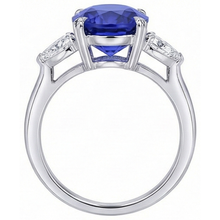 Afbeelding in Gallery-weergave laden, Natuurlijke Saffier Ring 4.50ct - Witgoud 14K

