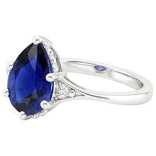 Afbeelding in Gallery-weergave laden, echte round diamant 3.25karaat ring bovenaanzicht

