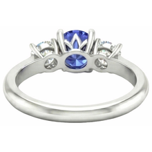 Afbeelding in Gallery-weergave laden, echte round diamant 5karaat ring profielweergave

