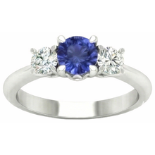 Afbeelding in Gallery-weergave laden, echte round diamant 5karaat ring close-up detail
