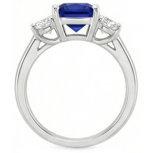 Afbeelding in Gallery-weergave laden, Natuurlijke Saffier Ring 6ct - Witgoud 14K
