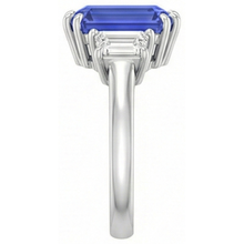 Afbeelding in Gallery-weergave laden, echte diamant 3karaat ring bovenaanzicht
