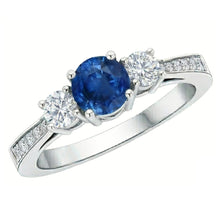 Afbeelding in Gallery-weergave laden, echte round diamant 3.80karaat ring profielweergave
