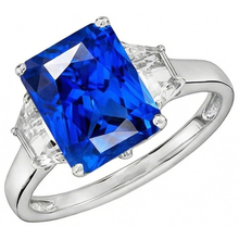 Afbeelding in Gallery-weergave laden, echte diamant 4karaat ring close-up detail

