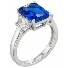 Afbeelding in Gallery-weergave laden, echte diamant 4karaat ring bovenaanzicht
