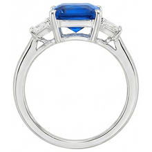 Afbeelding in Gallery-weergave laden, echte diamant 4karaat ring op wit
