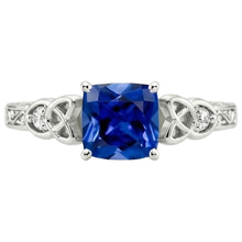 Afbeelding in Gallery-weergave laden, echte round diamant 2.50karaat ring profielweergave
