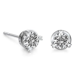 Natuurlijke Diamanten Oorbellen 3.20ct - Witgoud 14K