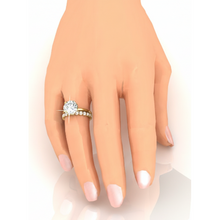 Afbeelding in Gallery-weergave laden, Aanzoek Ring 14K Geelgoud met Diamant – profielaanzicht
