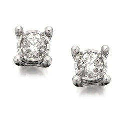 Natuurlijke Diamanten Oorbellen 3.50ct - Witgoud 14K