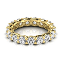 Afbeelding in Gallery-weergave laden, Fijne Diamant Eternity Band 3,6 karaat 14K Geelgoud – vooraanzicht
