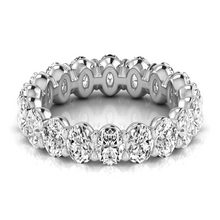 Afbeelding in Gallery-weergave laden, Briljant Eternity Band 3,80 karaat 14 Karaat Witgoud – vooraanzicht
