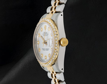 Afbeelding in Gallery-weergave laden, Rolex 68273 Datejust 31mm Zilveren Diamanten Wijzerplaat Tweekleurig Horloge
