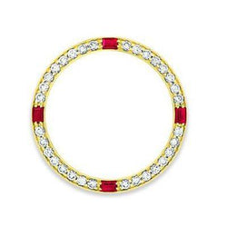 VVS Horloge – Birmese Robijn 3,50 karaat 18K Geelgoud