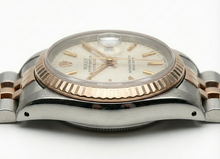 Afbeelding in Gallery-weergave laden, Roségoud Jubilee-armband Wit Stick horloge Rolex Datejust
