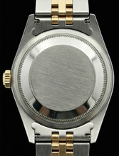 Afbeelding in Gallery-weergave laden, Rolex Datumjust Dameshorloge roestvrij staal &amp; Gele Armband Bruine Stok
