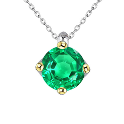 GIA Gekeurd Edelsteen Hanger – Fijne Smaragd 3 karaat