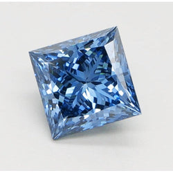 3 Karaat losse, lichtblauwe, natuurlijke, echte diamant (niet in het lab gekweekt) – Princess-slijpvorm
