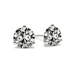 Antiek Cushion Diamant Oorbellen in 14K Witgoud – 1,50 karaat