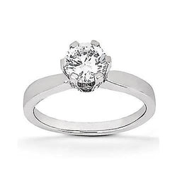 3 Ct. Echt Diamanten Solitaire Verlovingsring Witgoud