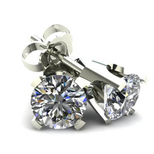 Afbeelding in Gallery-weergave laden, 3 Ct Echt Diamanten Oorbellen
