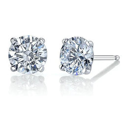 Natuurlijke Diamanten Oorbel 3ct - Witgoud 14K