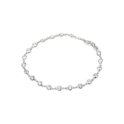 3 Ct Tennisarmband Ronde Echt Diamant Op Maat Gesneden Witgoud 14K