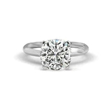 Afbeelding in Gallery-weergave laden, Solitaire Grote Kussen Geslepen 3 Karaat Echt Diamanten Trouwring Goud Wit
