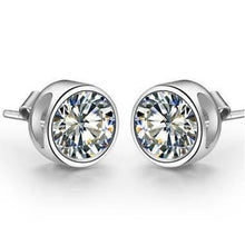 Afbeelding in Gallery-weergave laden, 3 Karaats Solitaire Ronde Ring Set Echt Diamanten Oorknopjes Goud 14K
