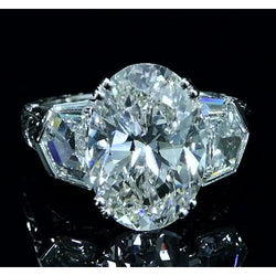 3-Steens Natuurlijke Echte Diamanten (Niet Labgekweekt) Verlovingsring 8 Karaat Vintage Stijl Sieraden Nieuw