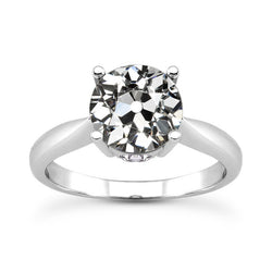 Briljant Verjaardagsring Solitaire Verlovingsring 3 karaat in 14