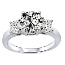 Afbeelding in Gallery-weergave laden, 3-Steens Ring 14K Witgoud met Diamant – hoofdaanzicht
