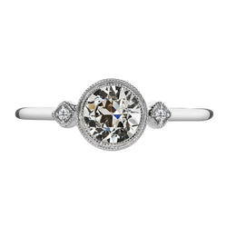 Trilogie Ring 14K Witgoud met Fijne Diamant – 2 karaat