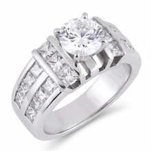 Afbeelding in Gallery-weergave laden, 3,01 karaat Diamanten jubileumring wit goud 14K
