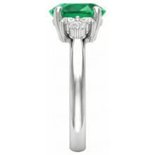 Afbeelding in Gallery-weergave laden, echte round diamant 3.10karaat ring profielweergave
