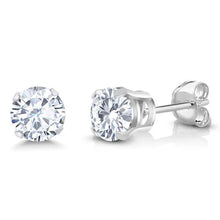 Afbeelding in Gallery-weergave laden, GIA-gecertificeerd 3.11 Karaat Ronde Natuurlijke Echte (Niet Labgekweekt) Diamanten Dames Oorknoppen Witgoud 14K
