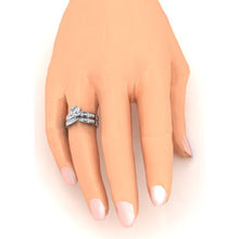 Afbeelding in Gallery-weergave laden, 3,25 Karaat Echt Diamanten Verlovingsring Set Wit Goud 14K
